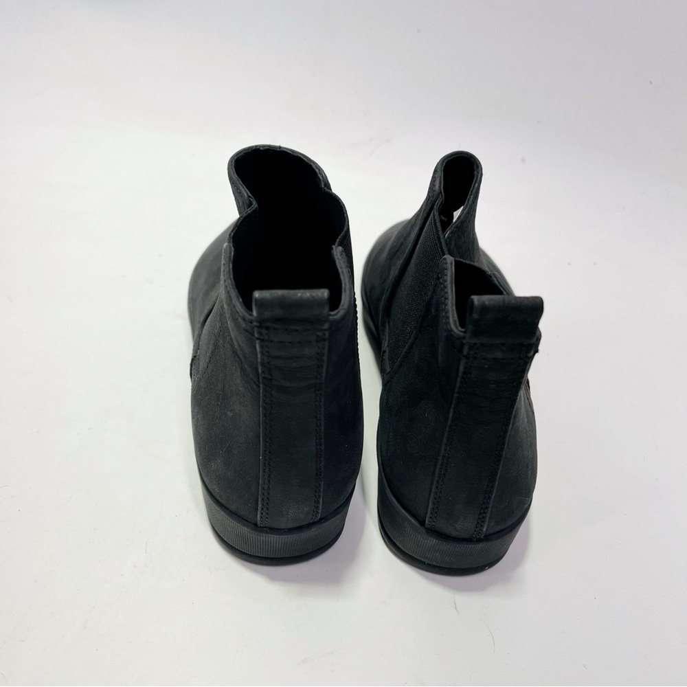 🛍️Eileen Fisher Washed Leather Ankle Bootie Comfort Slip On Flat Hi Top Sneaker - Picture 4 of 6